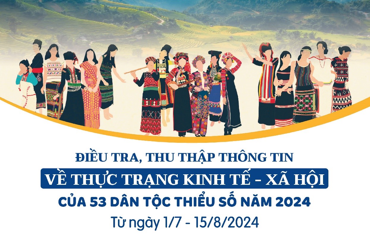 Điều tra thu thập thông tin về thực trạng KT-XH của 53 dân tộc thiểu số năm 2024 từ ngày 01/7